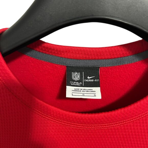 Kansas City Chiefs Nike NFL On Field Sweatshirt Men's Size Large Red - Picture 4 of 6